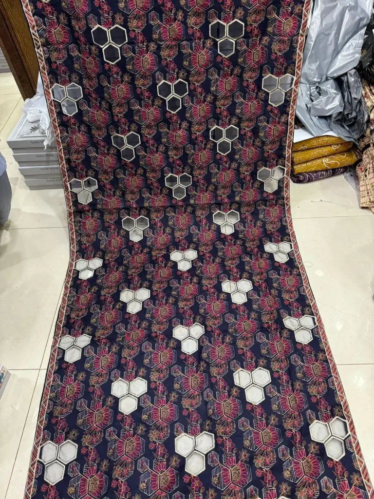 Dhanak 3 piece embroidered suit 9