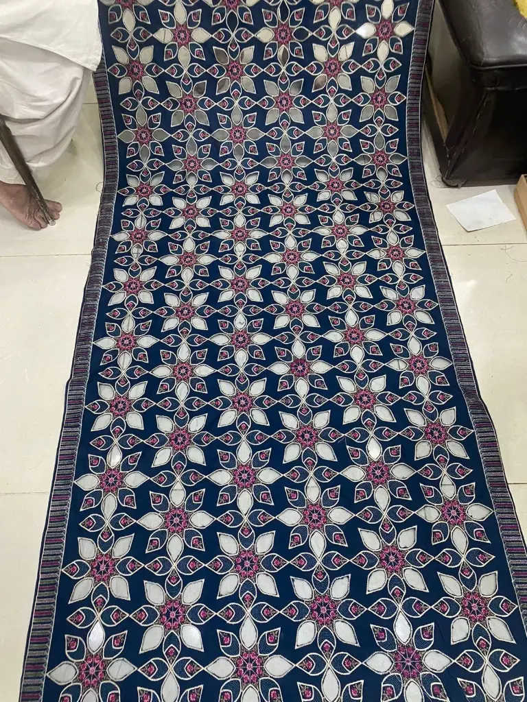 Dhanak 3 piece embroidered suit 11