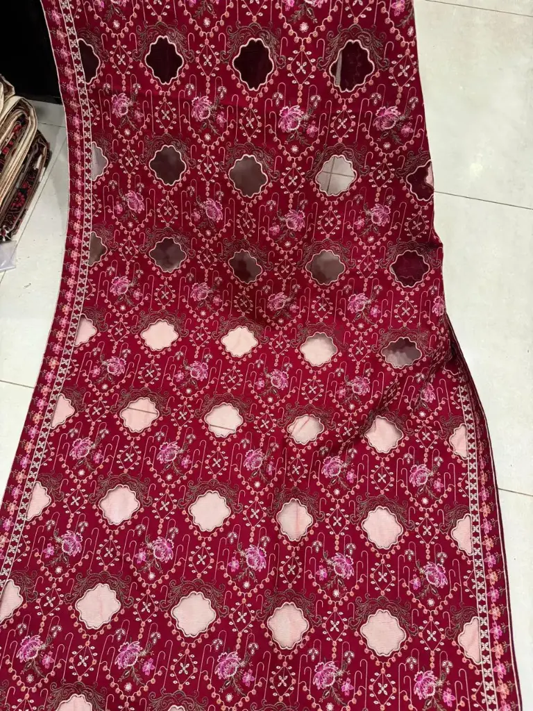 Dhanak 3 piece embroidered suit 15