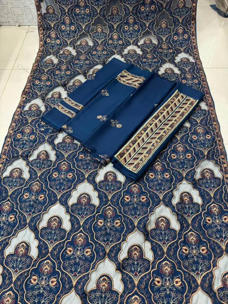 Dhanak 3 piece embroidered suit 20