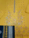3 Piece Unstitched Heavy Embroidered Dhanak Wool Suit || مخملی دھاگے کی شال5