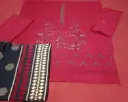 3 Piece Unstitched Heavy Embroidered Dhanak Wool Suit || مخملی دھاگے کی شال6